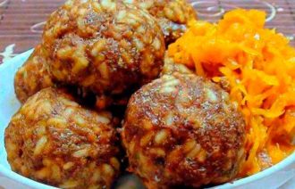 Мясные тефтели с рисом