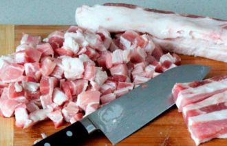 Закуска для гурманов из подчеревка