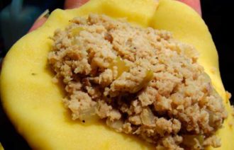 Пирожки картофельные с мясной начинкой
