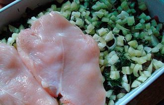 Мясная запеканка слоеная