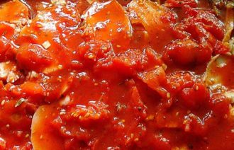Мясная запеканка слоеная