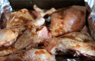 Куриные окорочка в духовке просто
