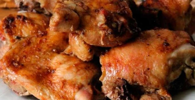 Куриные окорочка в духовке просто