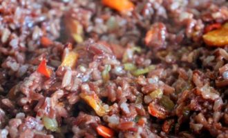 Красный рис жасмин RED с овощами