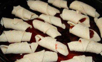 Сдобные рожки из творожного теста